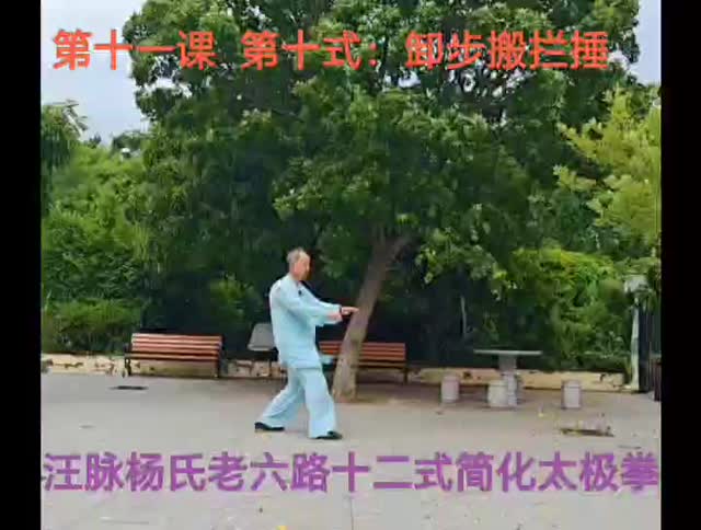 第十式 卸步搬拦捶 · 讲解课堂画面